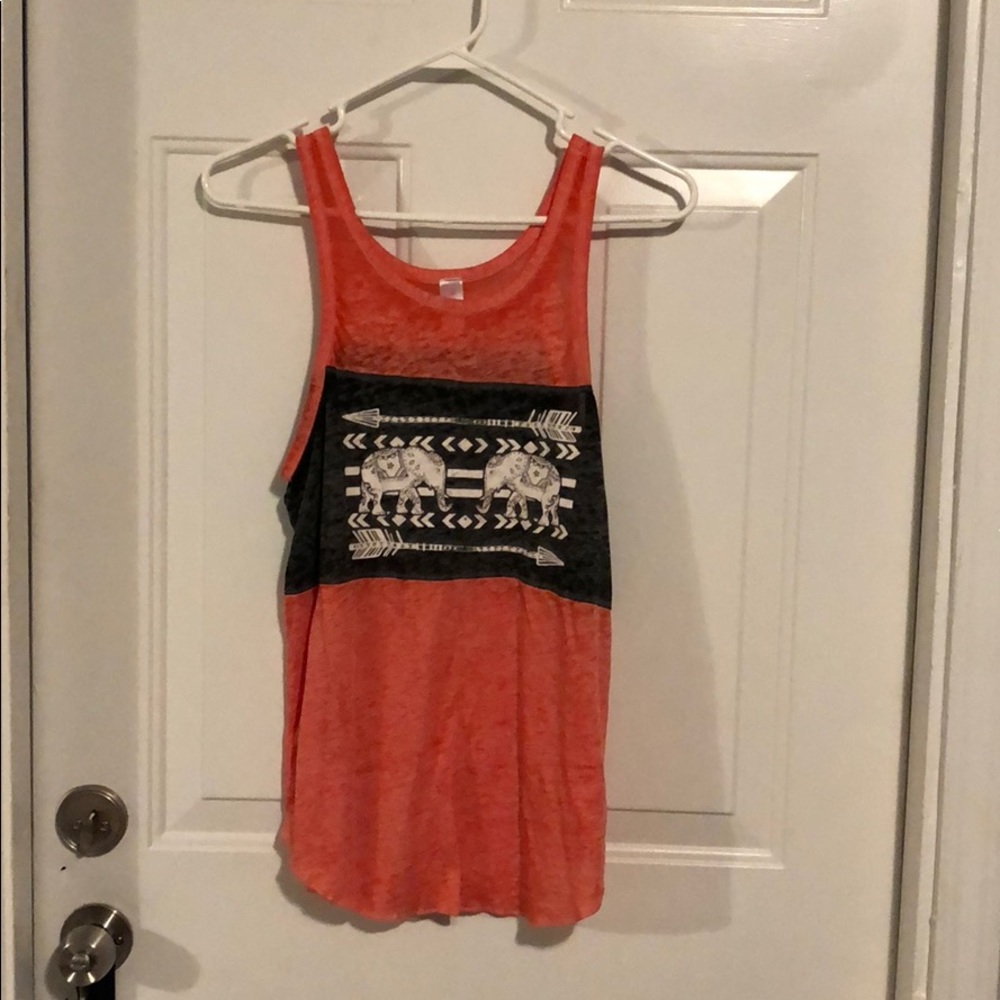 Tank top with elephants